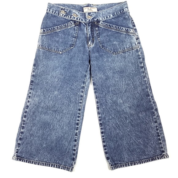 Vintage Denim - Vintage 90s Cropped Wide Leg Jeans